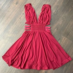 EXPRESS Burgundy flowing dress